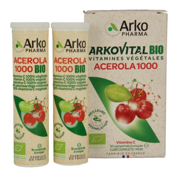Arkovital Acerola 1000 bio (30 Kauwtabletten)