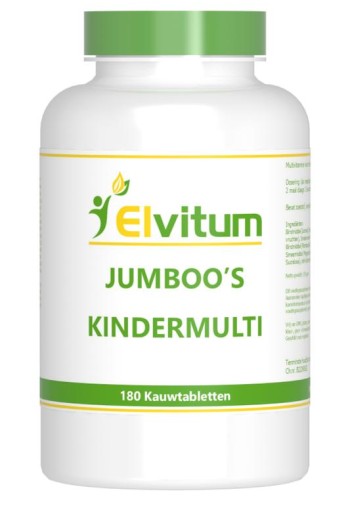 Elvitaal/elvitum Jumboos kindermulti (180 Kauwtabletten)