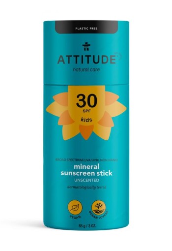 Attitude Sun care baby & kids stick parfumvrij SPF30 (85 Gram)