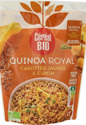 Cereal Bio Quinoa royal met gele wortelen & komijn bio (220 Gram)