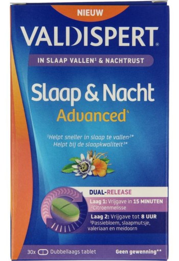 Valdispert Slaap & nacht advanced 30 Tabletten