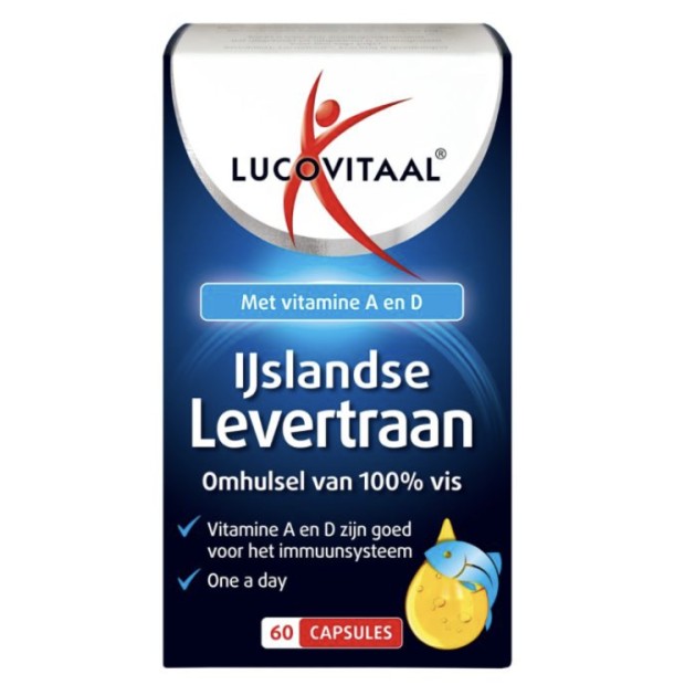 Lucovitaal Levertraan IJslands (60 Capsules)