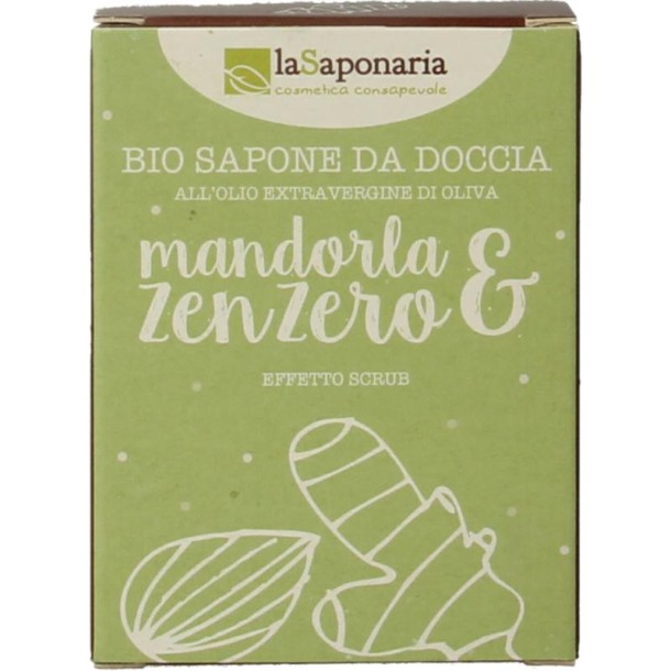La Saponaria Zeep olive oil almond ginger (100 Gram)