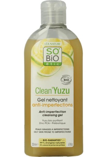 So Bio Etic Clean yuzu cleansing gel (200 Milliliter)