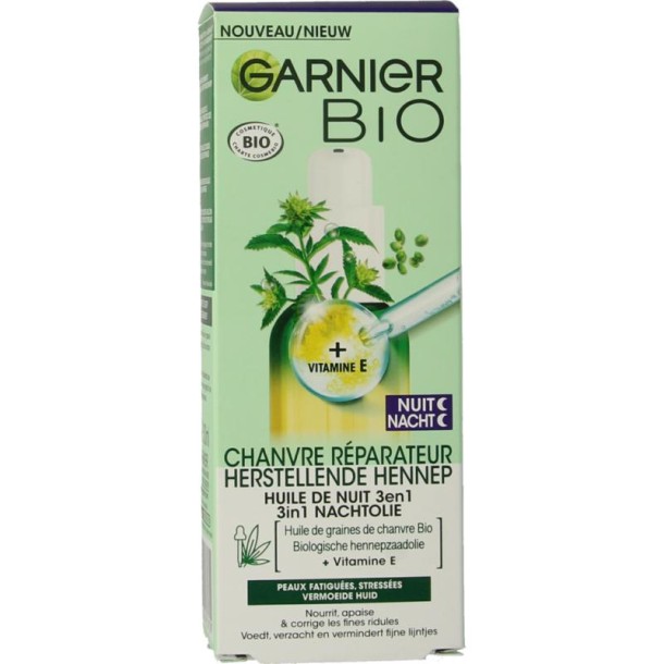 Garnier Bio hennep nachtolie (30 Milliliter)