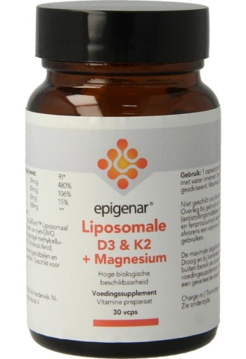 Epigenar D3 K2 & magnesium complex (30 Vegetarische capsules)