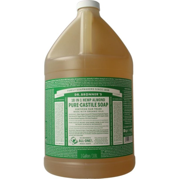 Dr Bronners Liquid soap amandel (3785 Milliliter)