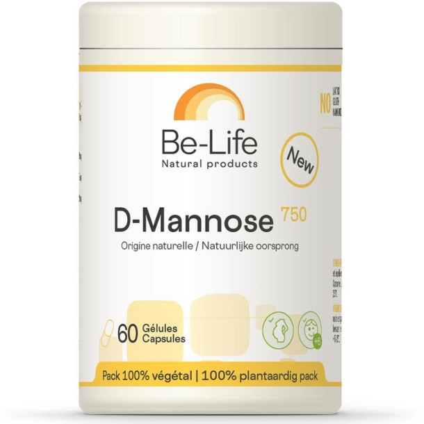 Be-Life D-Mannose 750 (60 Vegetarische capsules)