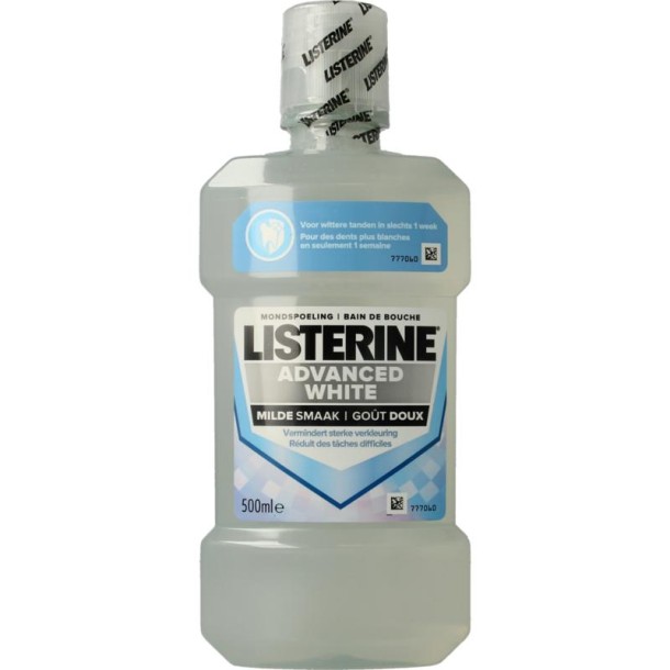Listerine Mondwater advanced white mild (500 Milliliter)