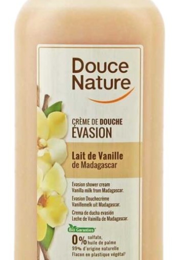 Douce Nature Douchecreme evasion vanillemelk uit Madagaskar bio (1 Liter)
