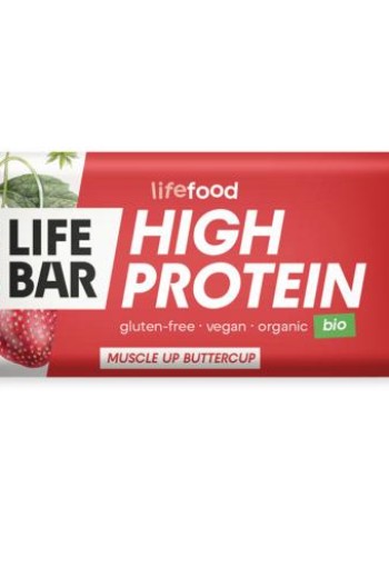 Lifefood Lifebar proteine aardbei bio (40 Gram)