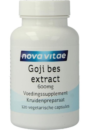 Nova Vitae Goji bes extract 600mg (120 Vegetarische capsules)