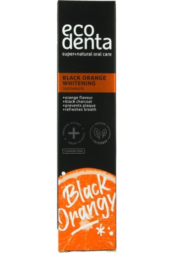 Ecodenta Tandpasta black orange whitening (100 Milliliter)