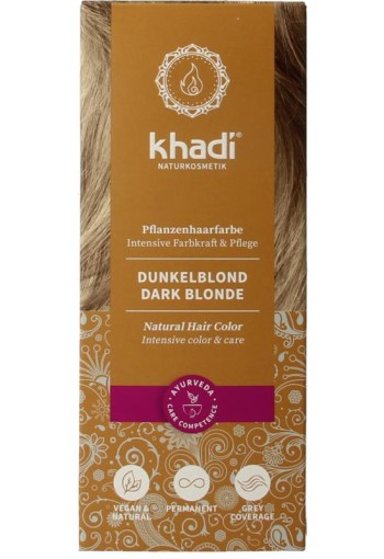 Khadi Haarkleur dark blond (100 Gram)