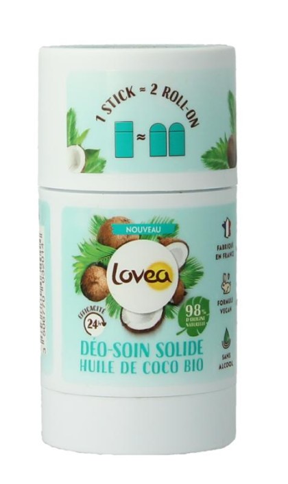 Lovea Solid deo care coconut oil organic (50 Gram)