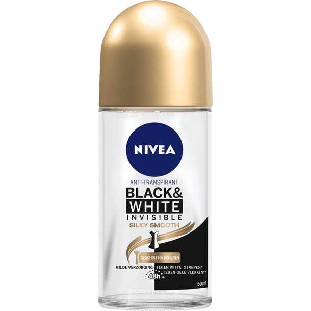 NIVEA Black & White Silky Smooth Deodorant Roller 50 ml