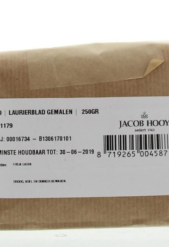 Jacob Hooy Laurierblad gemalen (250 Gram)