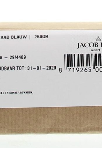 Jacob Hooy Maanzaad blauw/papaver coer (250 Gram)