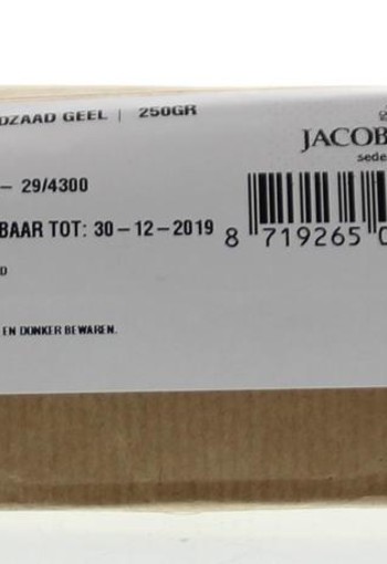 Jacob Hooy Mosterdzaad geel/wit (250 Gram)
