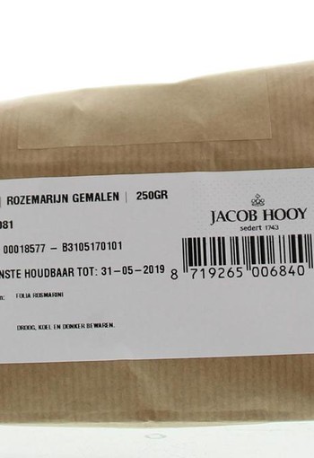 Jacob Hooy Rozemarijn gemalen (250 Gram)