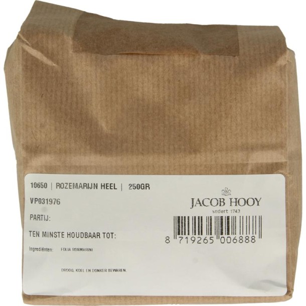 Jacob Hooy Rozemarijn heel (250 Gram)