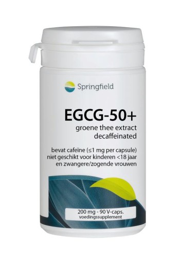 Springfield EGCG-50+ groene thee extract (90 Vegetarische capsules)