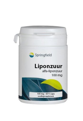 Springfield Alfa-liponzuur 100mg (60 Vegetarische capsules)