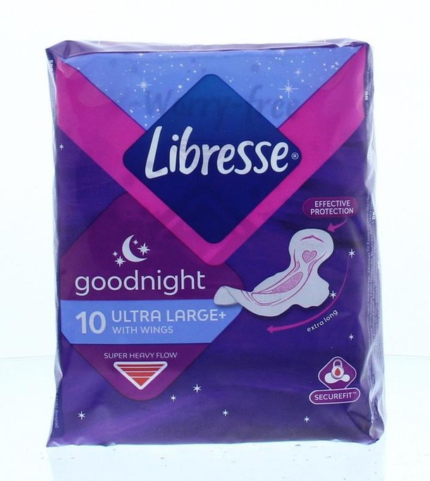 Libresse Ultra thin goodnight wings (10 Stuks)