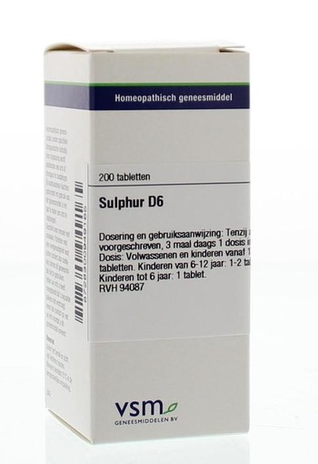 VSM Sulphur D6 (200 Tabletten)