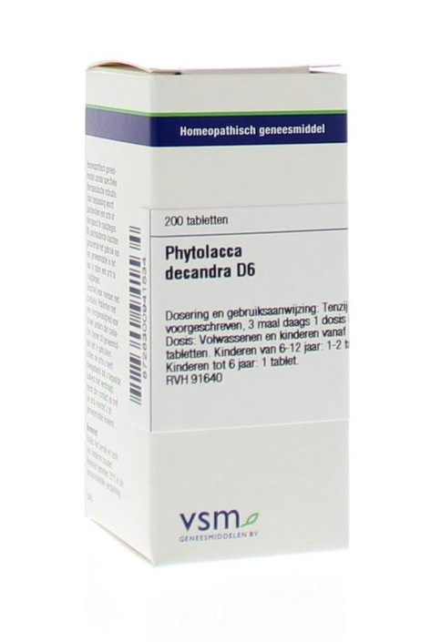 VSM Phytolacca decandra D6 (200 Tabletten)