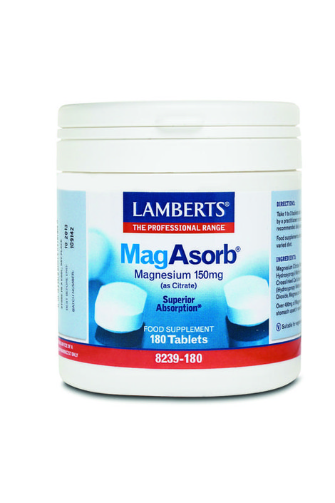 Lamberts MagAsorb (magnesium citraat) 150mg (180 Tabletten)