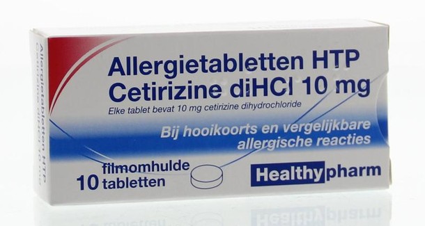 Healthypharm Cetirizine 10mg (10 Tabletten)