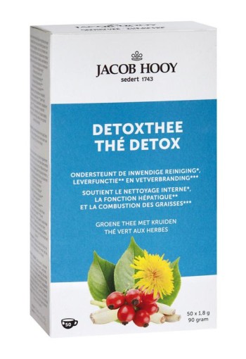 Jacob Hooy Detox theezakjes (50 Zakjes)