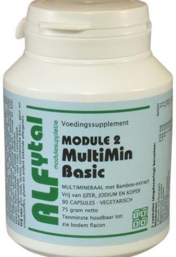Alfytal MultiMin basic ijzer-, jodium-, kopervrij (90 Vegetarische capsules)