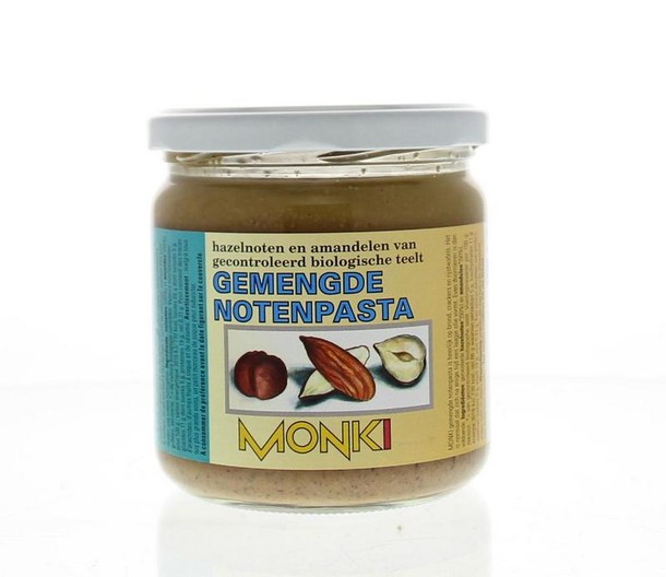 Monki Gemengde notenpasta met zout eko bio (330 Gram)