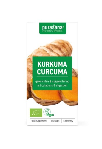 Purasana Kurkuma vegan bio (120 Vegetarische capsules)