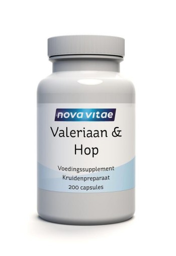 Nova Vitae Valeriaan & hop (200 Capsules)