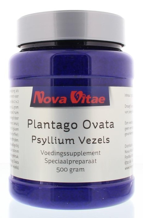 Nova Vitae Plantago ovata psyllium vezels (500 Gram)