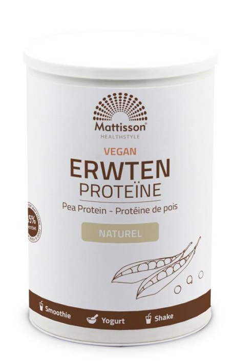 Mattisson Absolute erwten proteine naturel vegan (350 Gram)