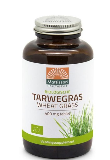Mattisson Bio tarwegras wheatgrass tabletten raw 400mg bio (350 Tabletten)