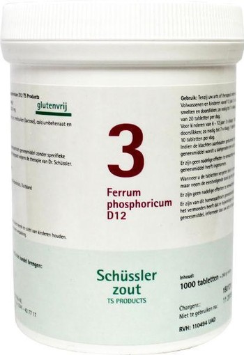 Pfluger Ferrum phosphoricum 3 D12 Schussler (1000 Tabletten)