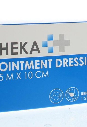 Heka Ointment dressing/Engels pluksel 5m x 10cm (1 Stuks)