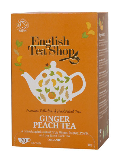 English Tea Shop Ginger peach bio (20 Zakjes)