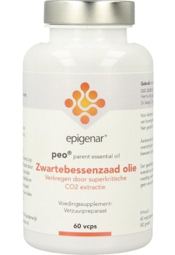 Epigenar Zwarte bessenzaadolie (parent oil) (60 Vegetarische capsules)