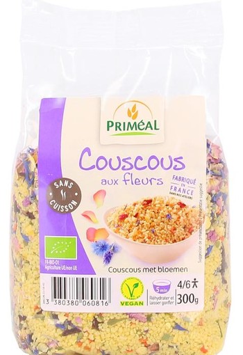 Primeal Couscous met bloemen bio (300 Gram)