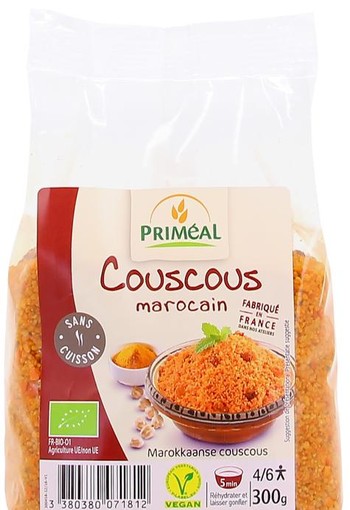 Primeal Couscous Marokkaans bio (300 Gram)