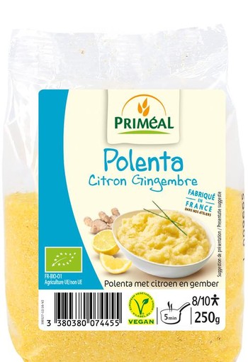 Primeal Polenta citroen gember bio (250 Gram)