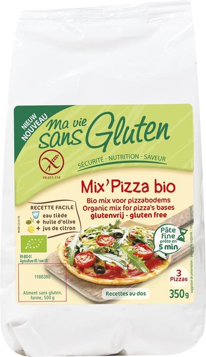 Ma Vie Sans Mix voor pizzabodems glutenvrij bio (350 Gram)