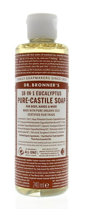 Dr Bronners Liquid soap eucalyptus (240 Milliliter)