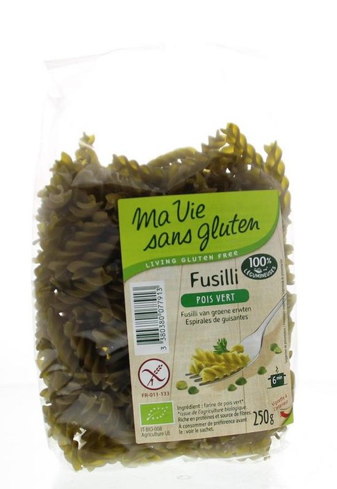Ma Vie Sans Fusilli van groene erwten glutenvrij bio (250 Gram)
